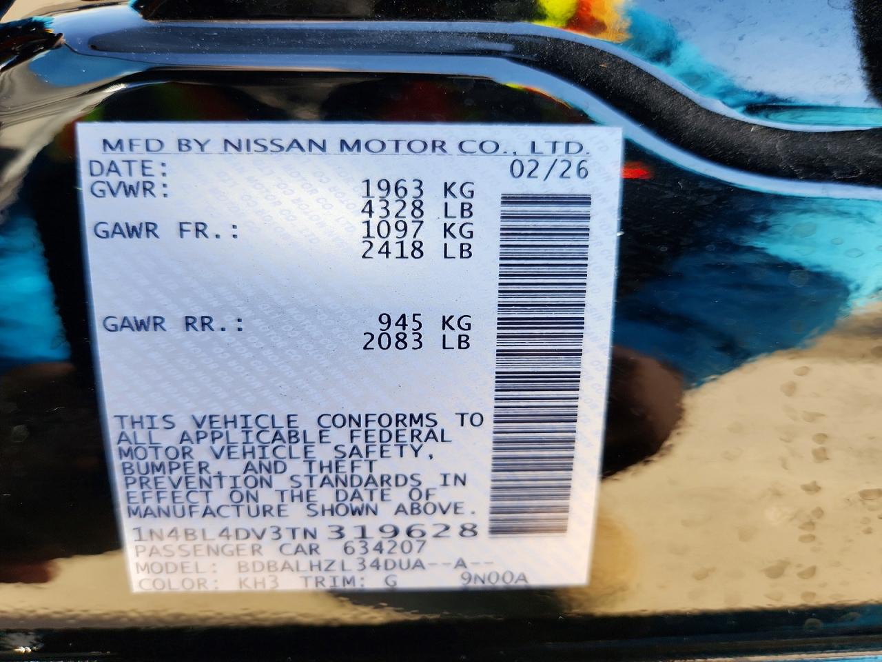 2026 NISSAN ALTIMA