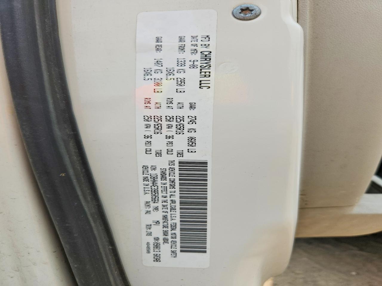 2009 DODGE CARAVAN