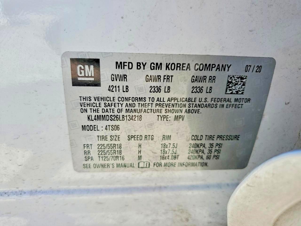 2020 BUICK ENCORE