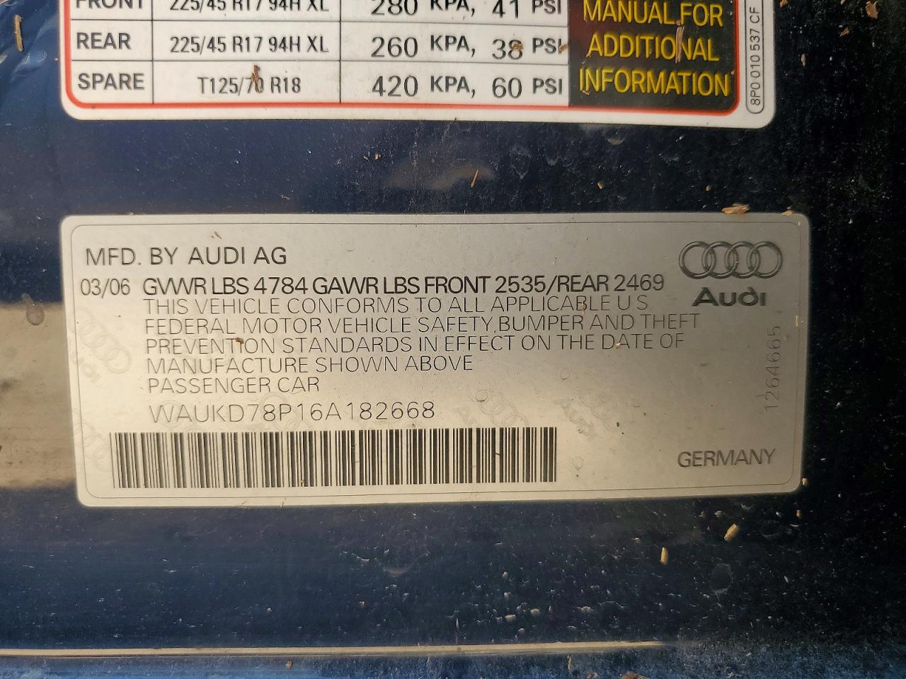 2006 AUDI A3