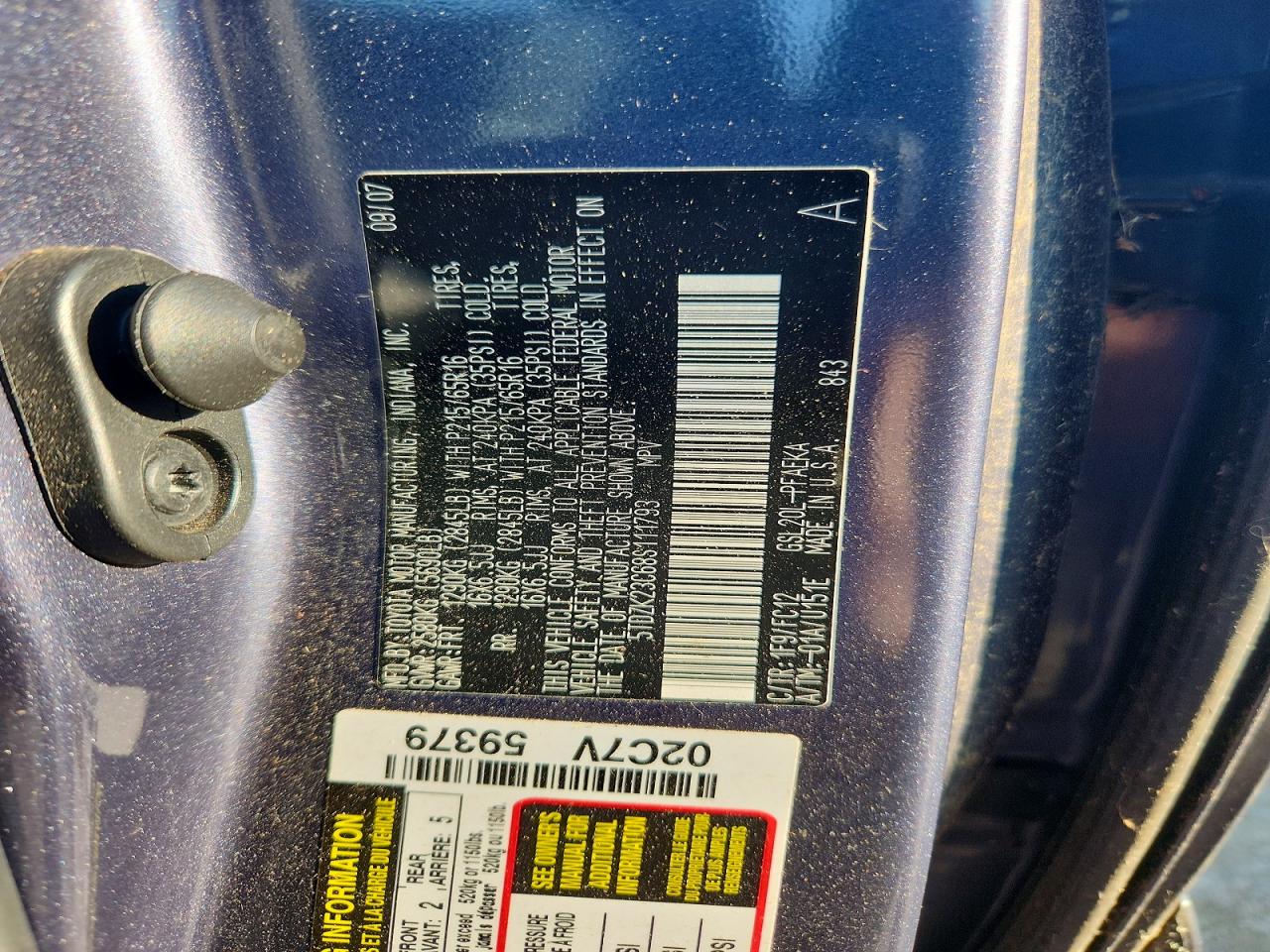 2008 TOYOTA SIENNA