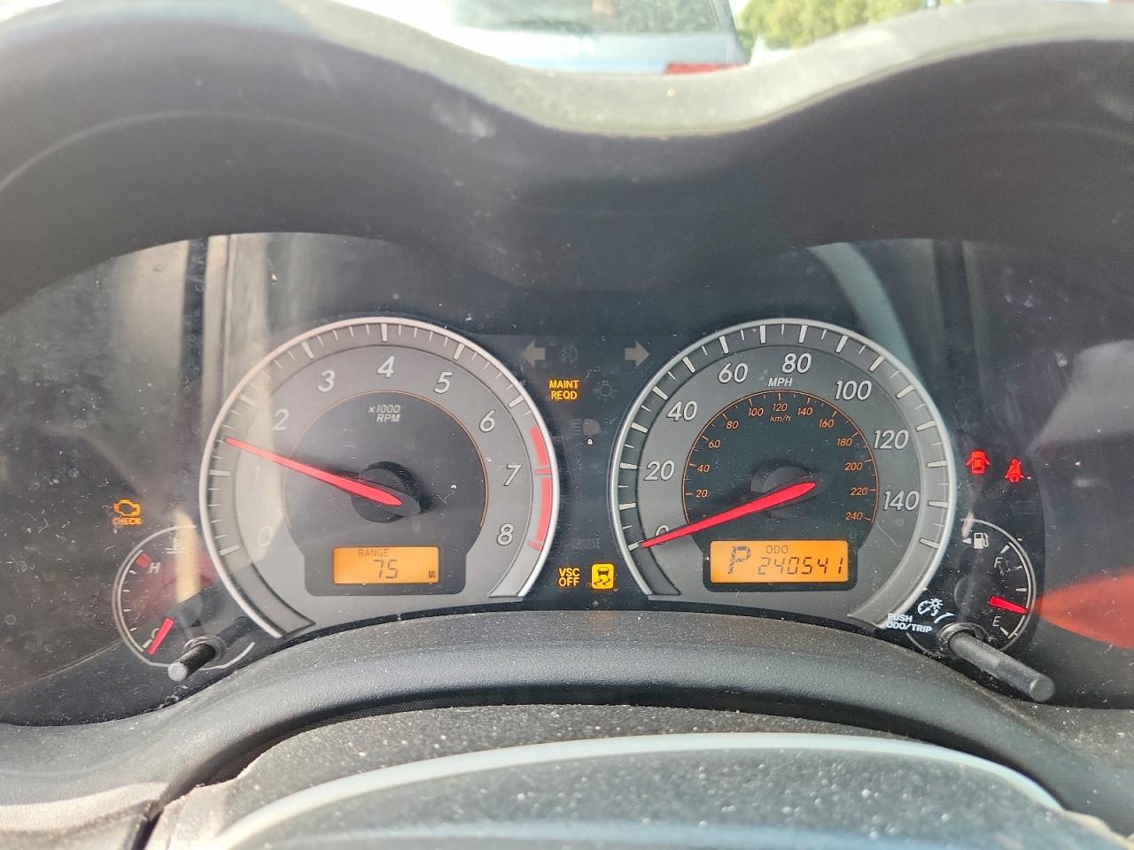 2009 TOYOTA COROLLA