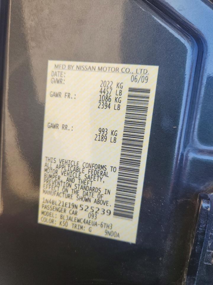 2009 NISSAN ALTIMA