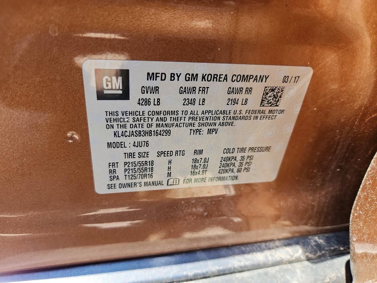 2017 BUICK ENCORE