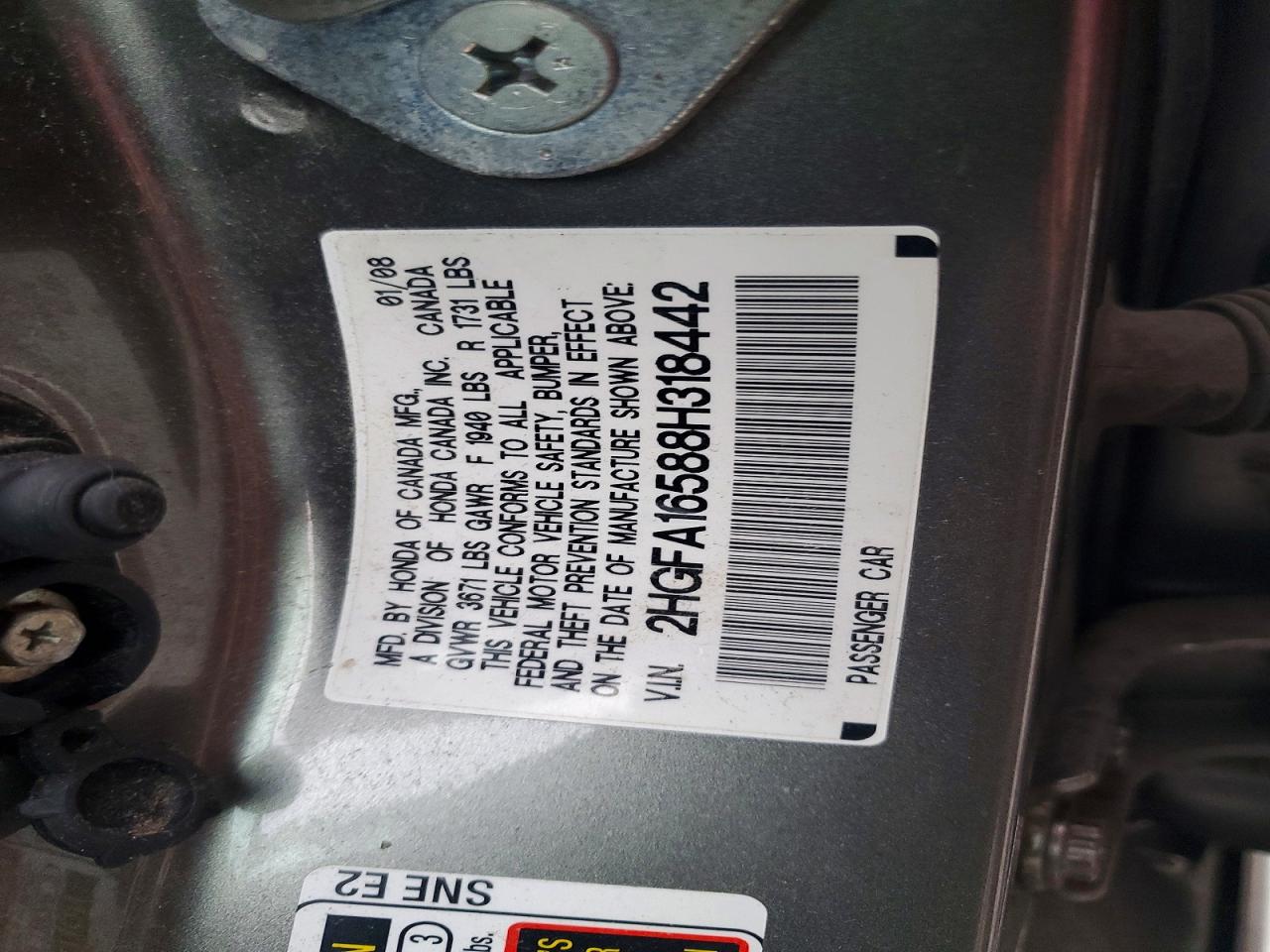 2008 HONDA CIVIC
