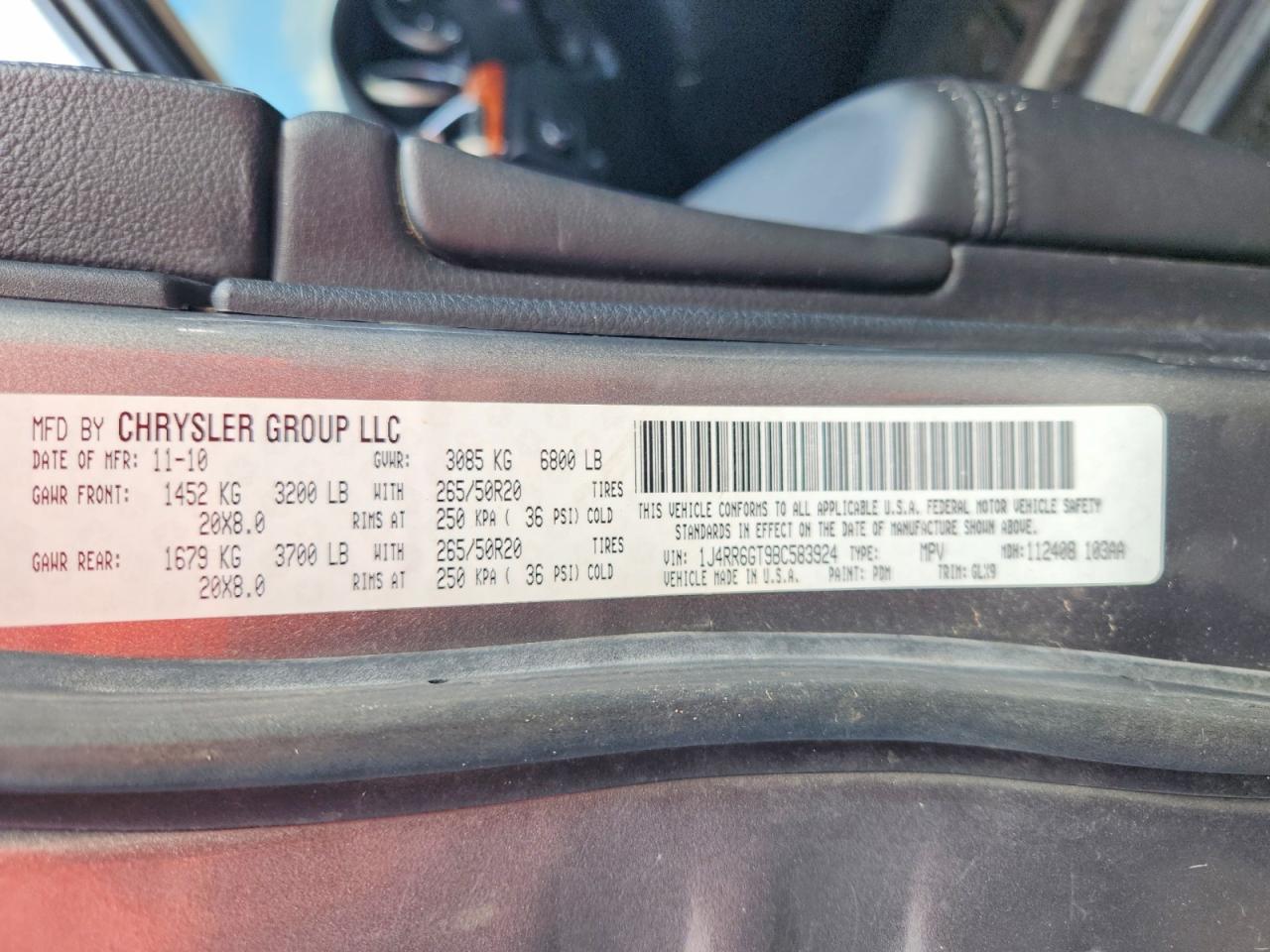2011 JEEP GRAND CHER