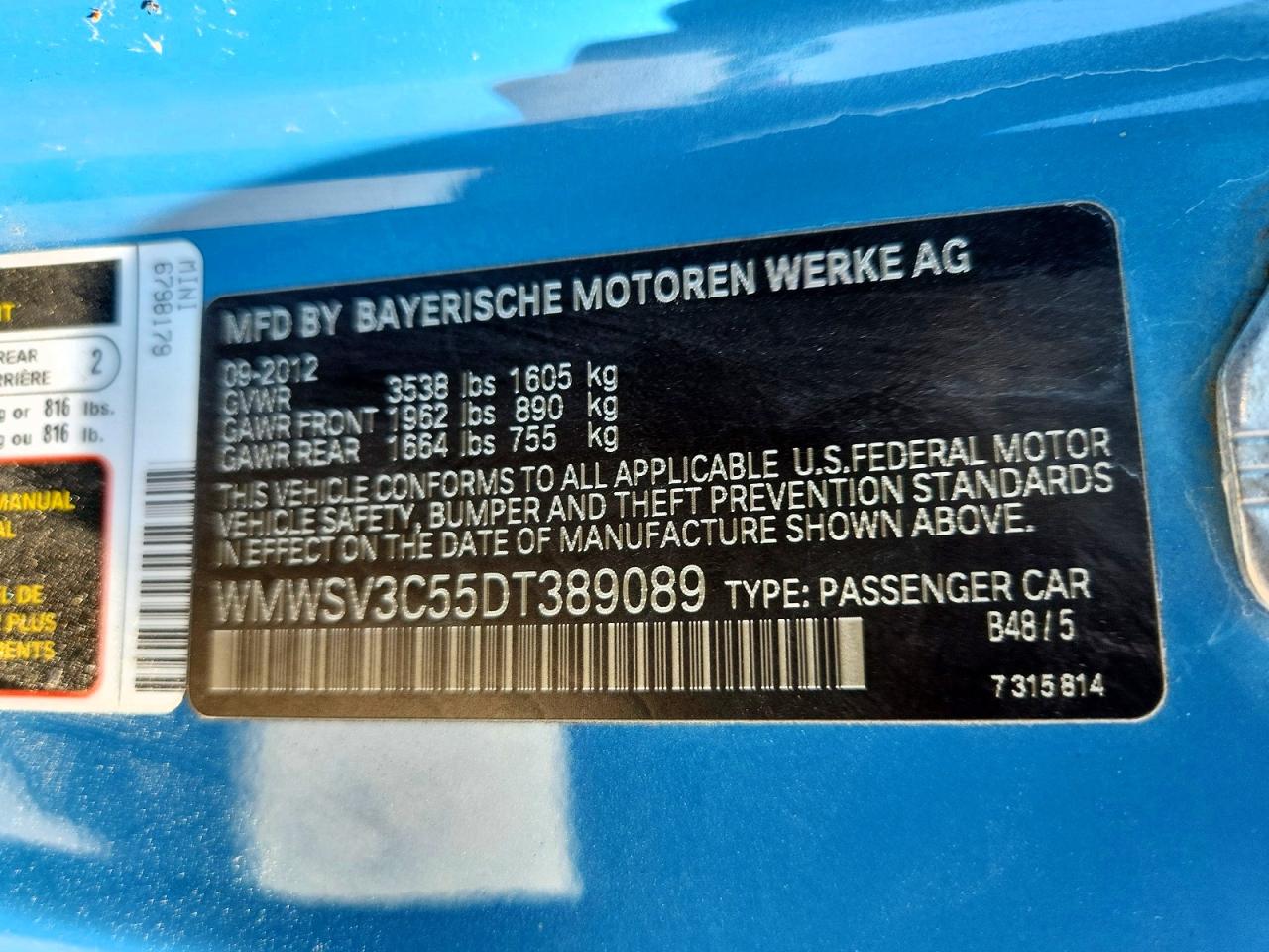 2013 MINI COOPER