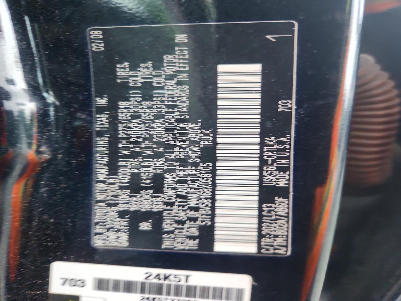 2008 TOYOTA TUNDRA