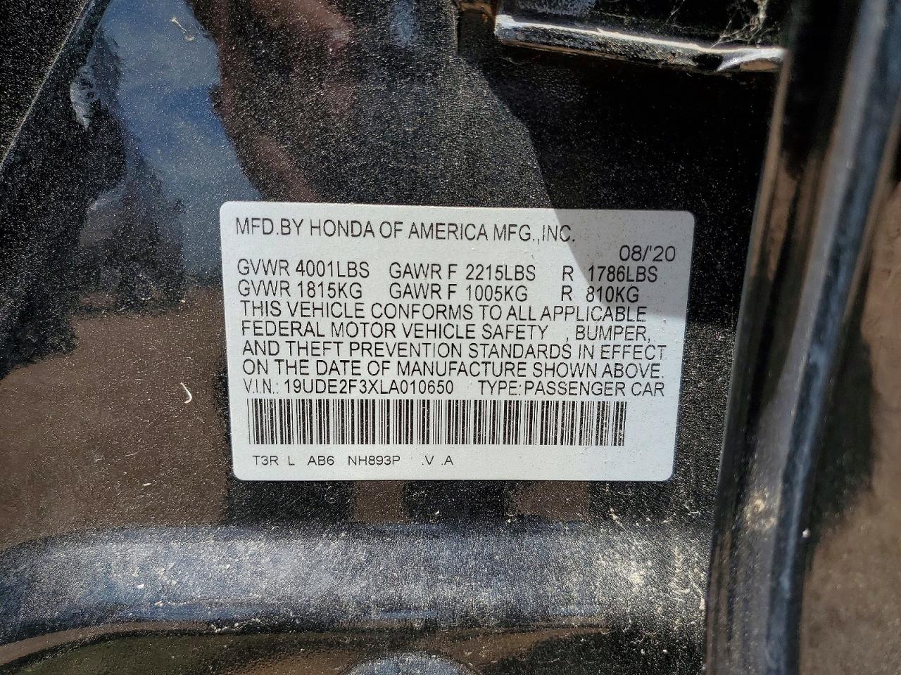 2020 ACURA ILX