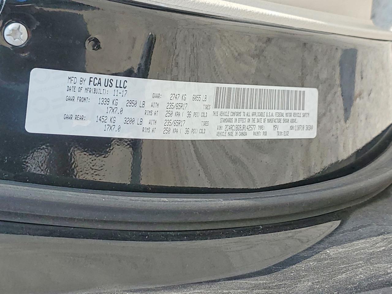 2018 CHRYSLER PACIFICA