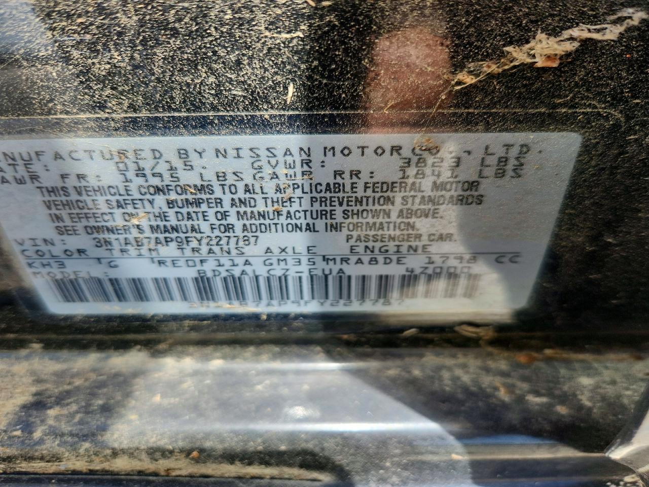 2015 NISSAN SENTRA