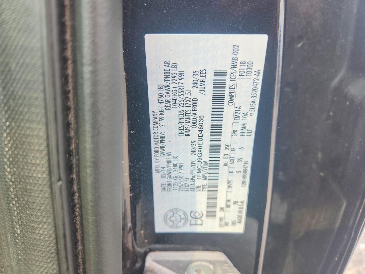 2014 FORD ESCAPE