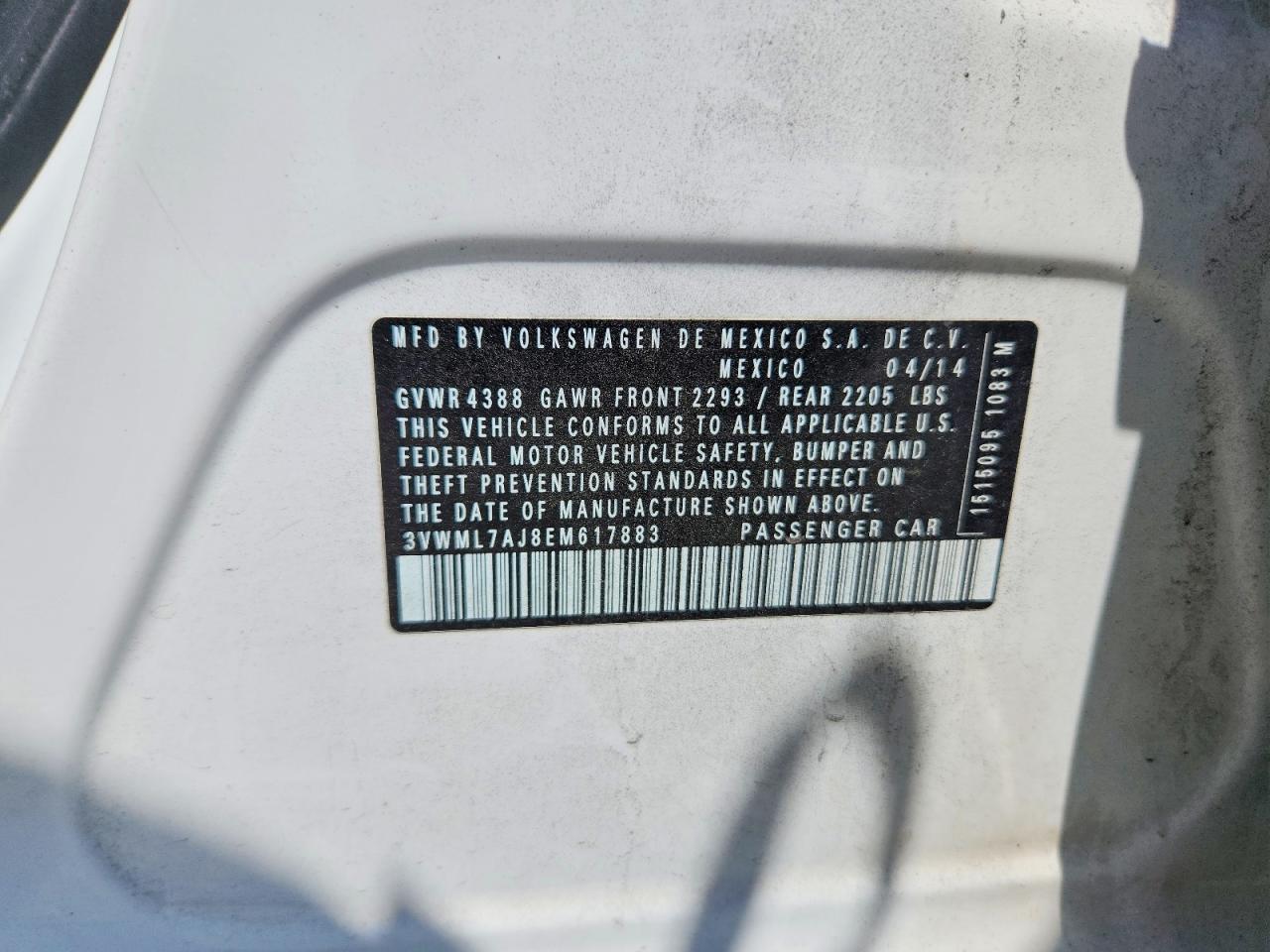 2014 VOLKSWAGEN JETTA