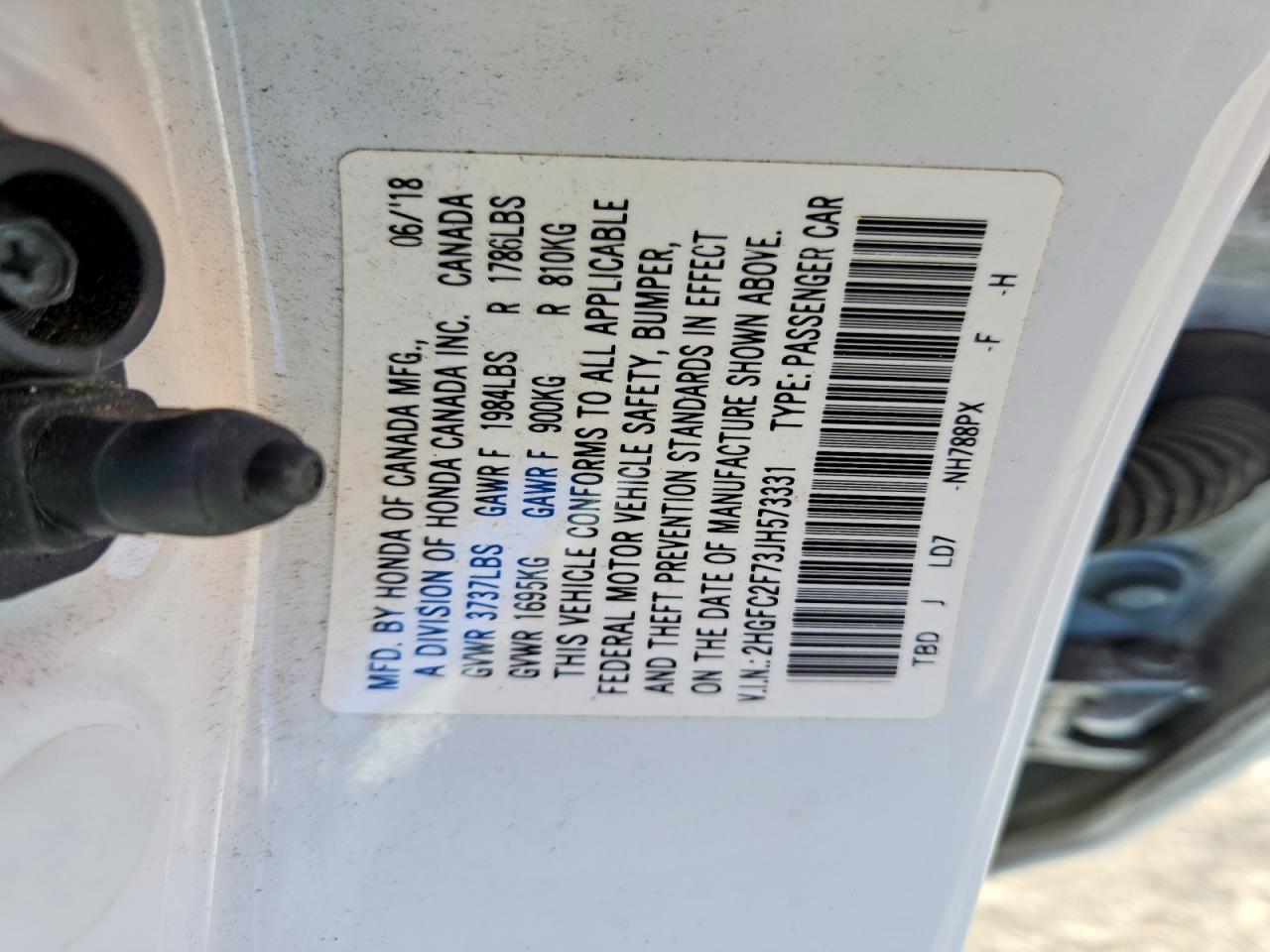 2018 HONDA CIVIC