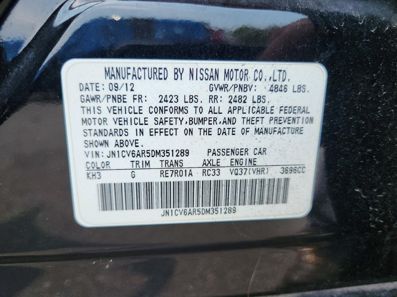 2013 INFINITI G37