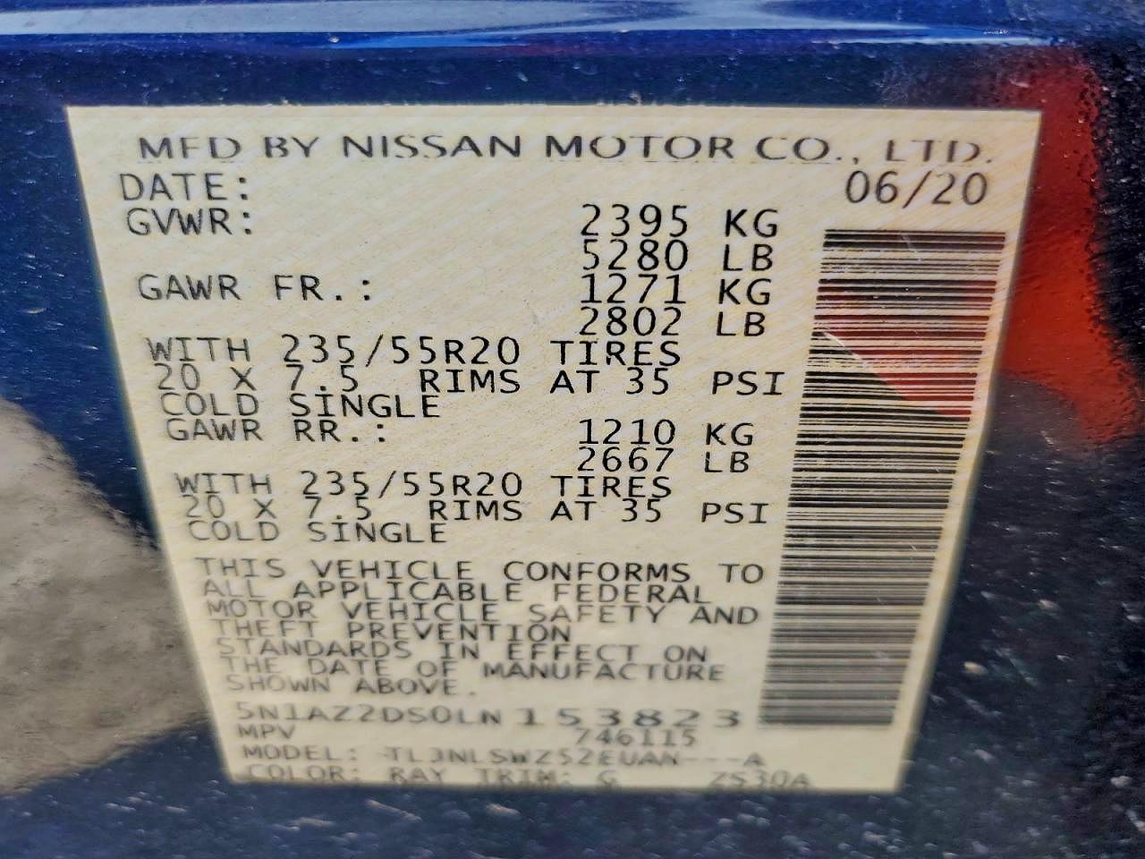 2020 NISSAN MURANO