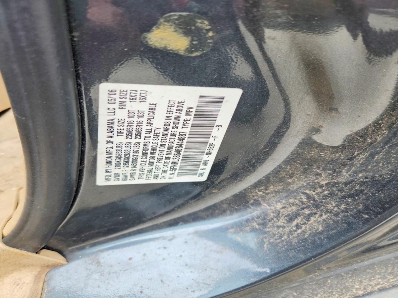 2006 HONDA ODYSSEY