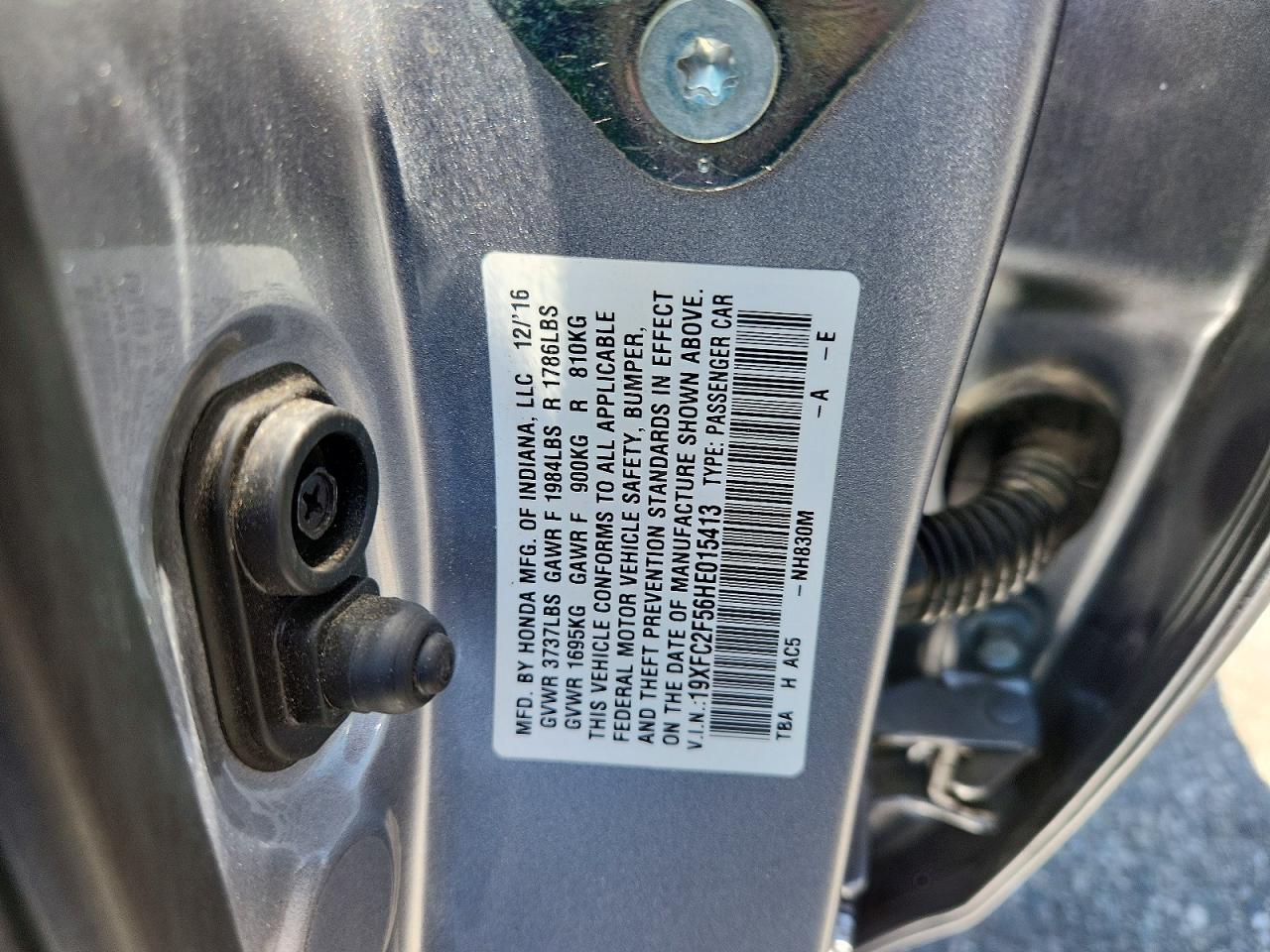 2017 HONDA CIVIC