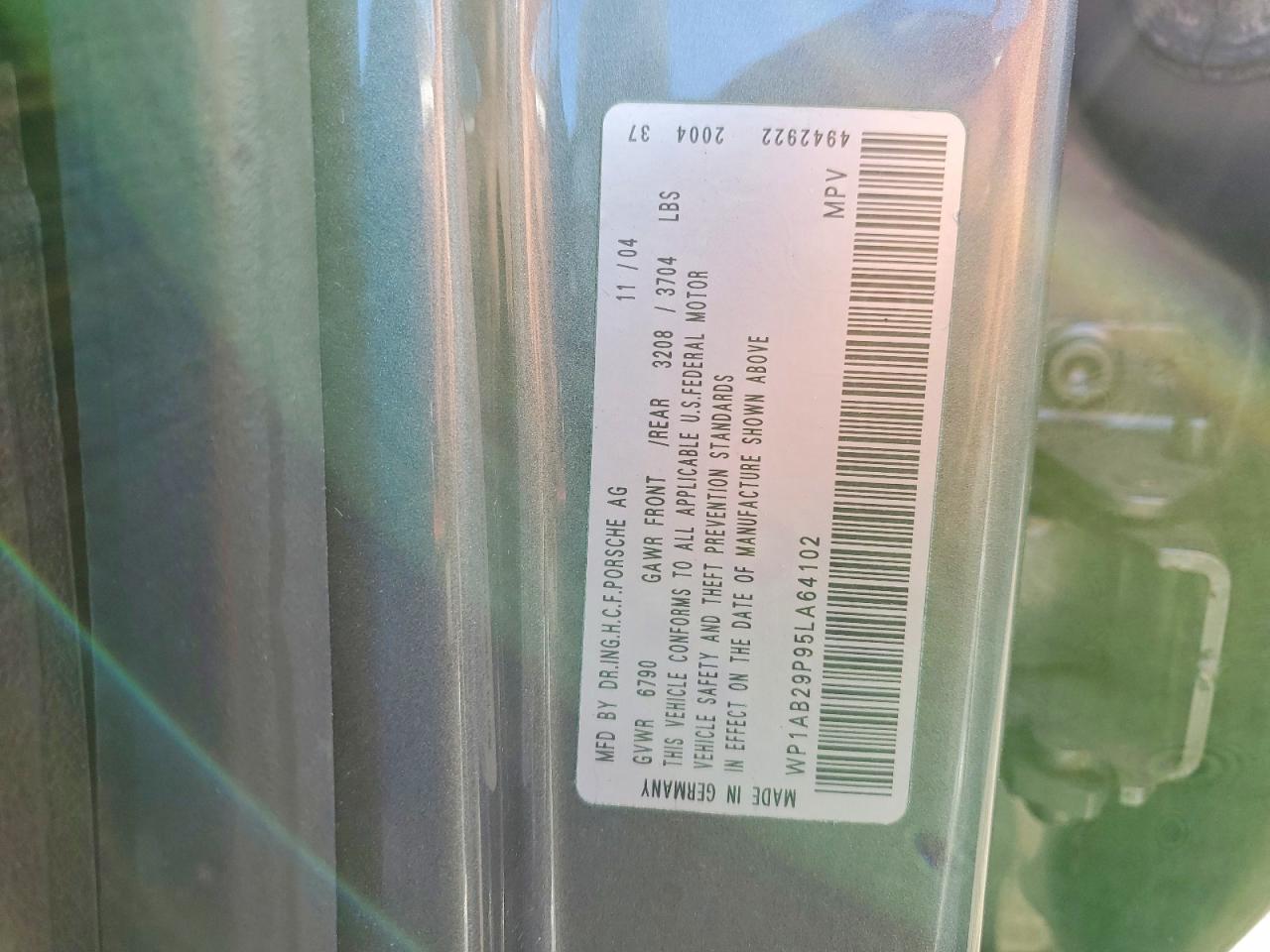 2005 PORSCHE CAYENNE