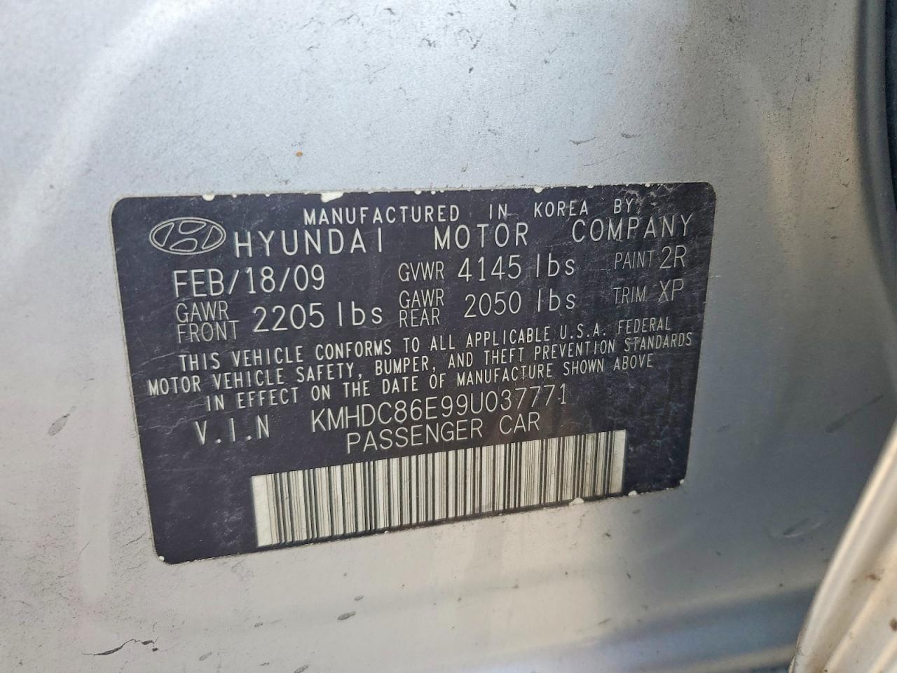 2009 HYUNDAI ELANTRA