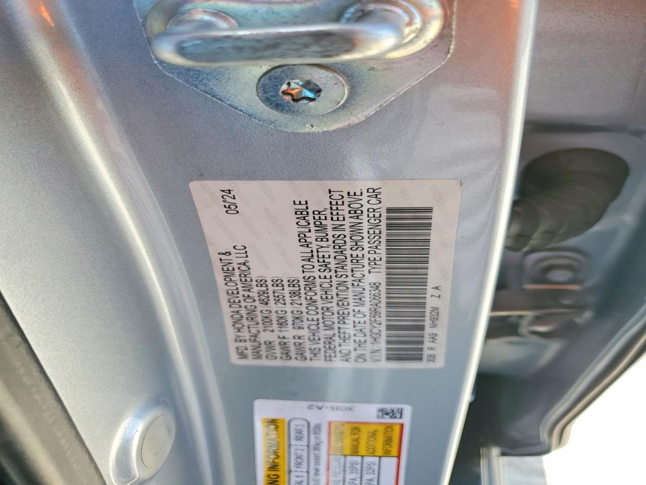 2024 HONDA ACCORD