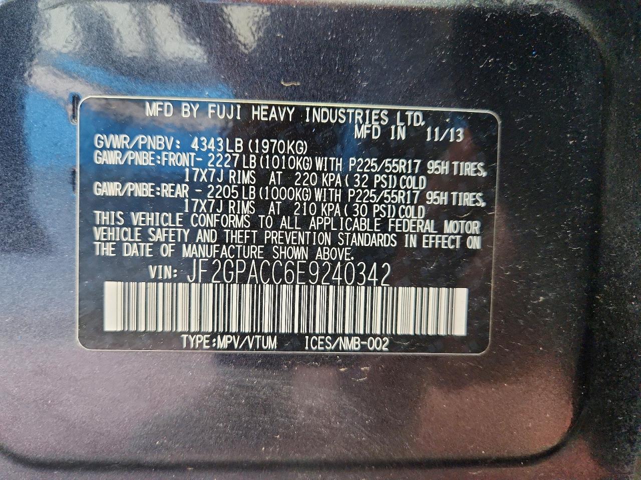 2014 SUBARU XV