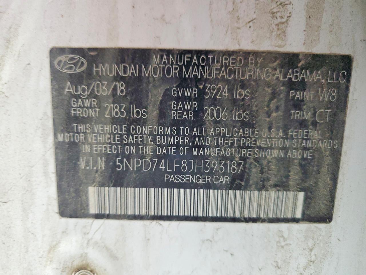 2018 HYUNDAI ELANTRA