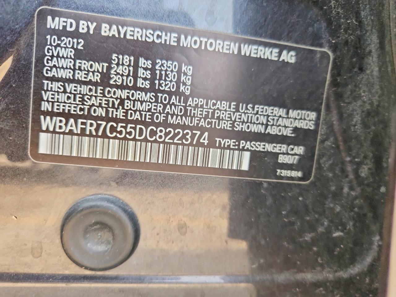 2013 BMW 5 SERIES
