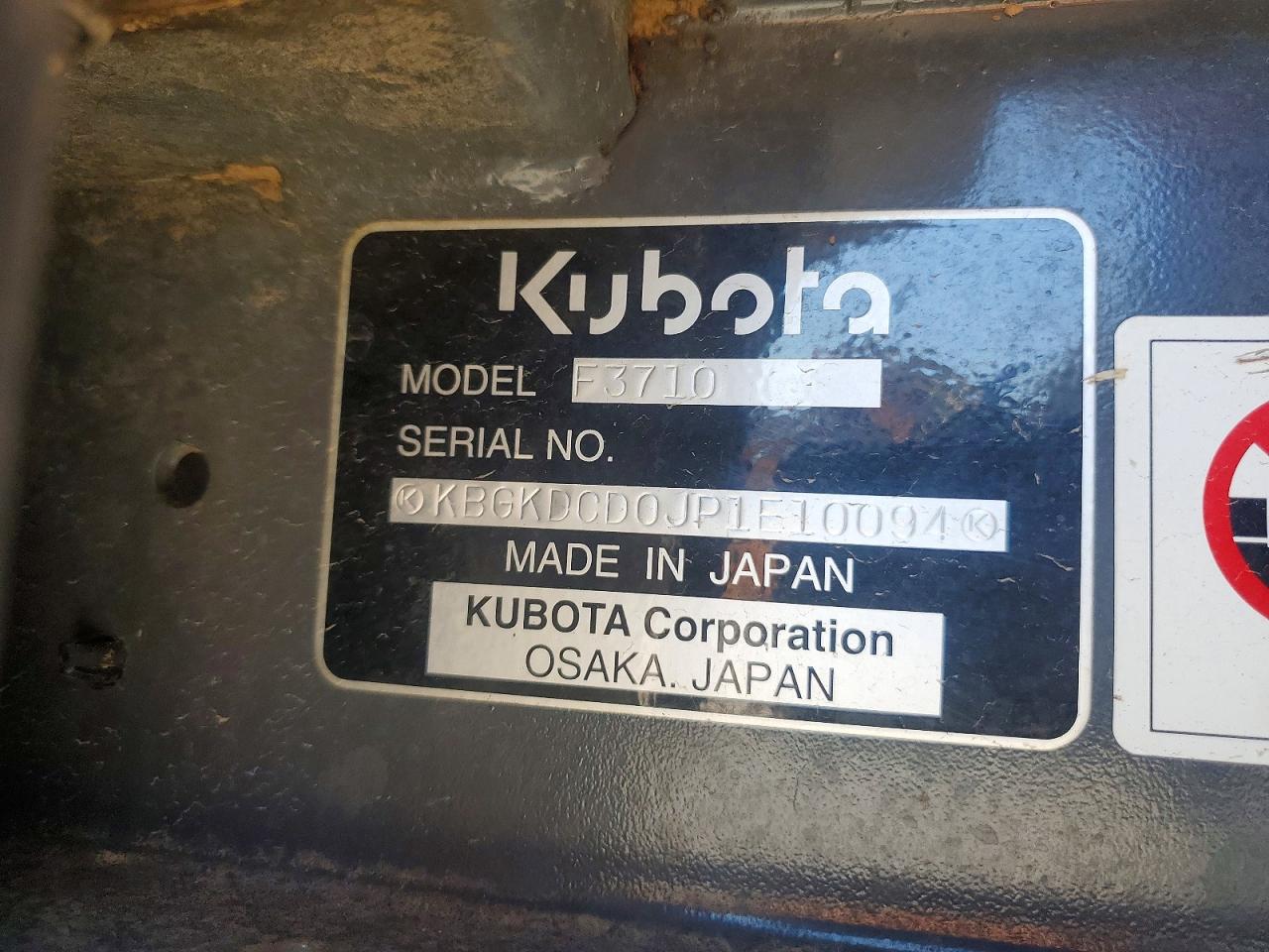 2023 KUBOTA F3710
