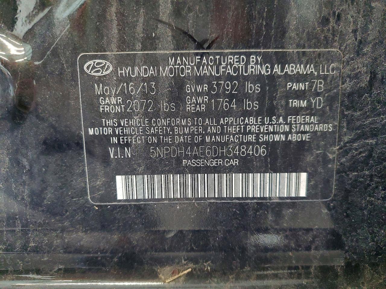 2013 HYUNDAI ELANTRA