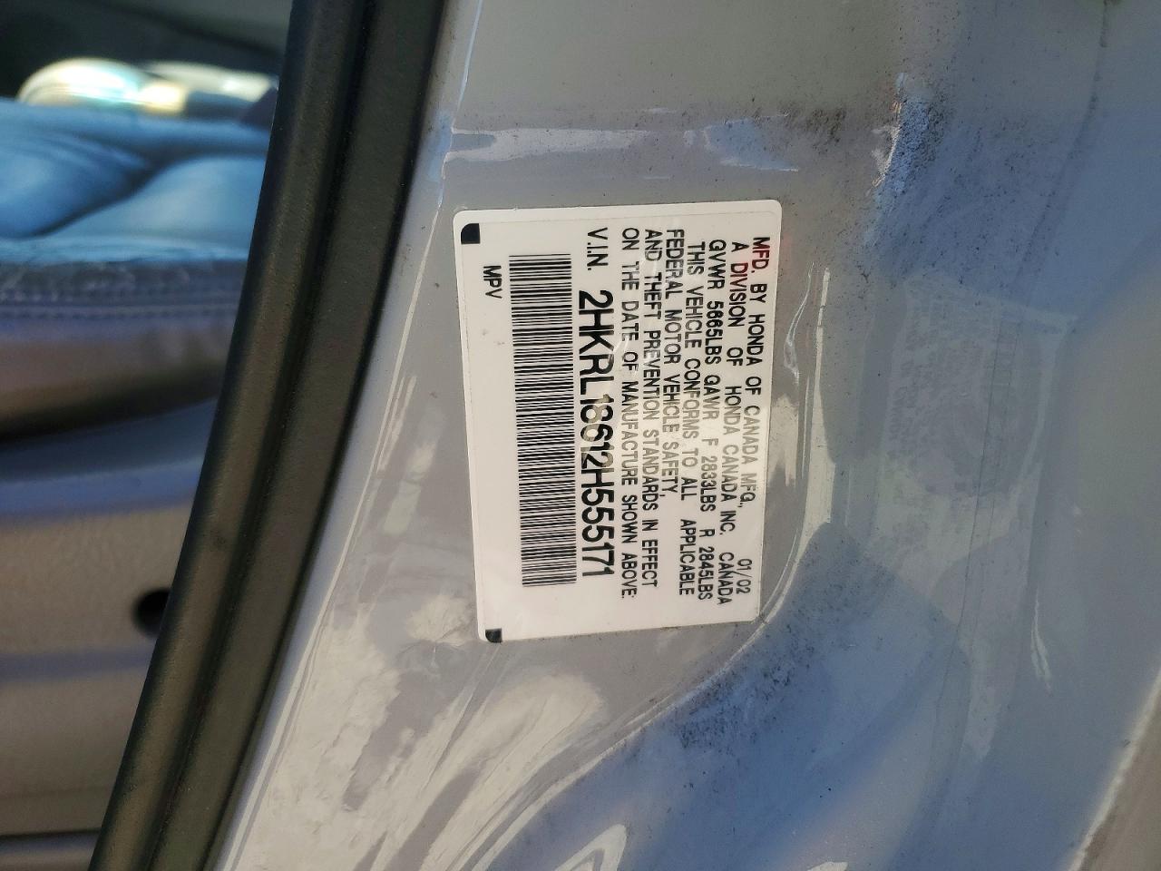 2002 HONDA ODYSSEY