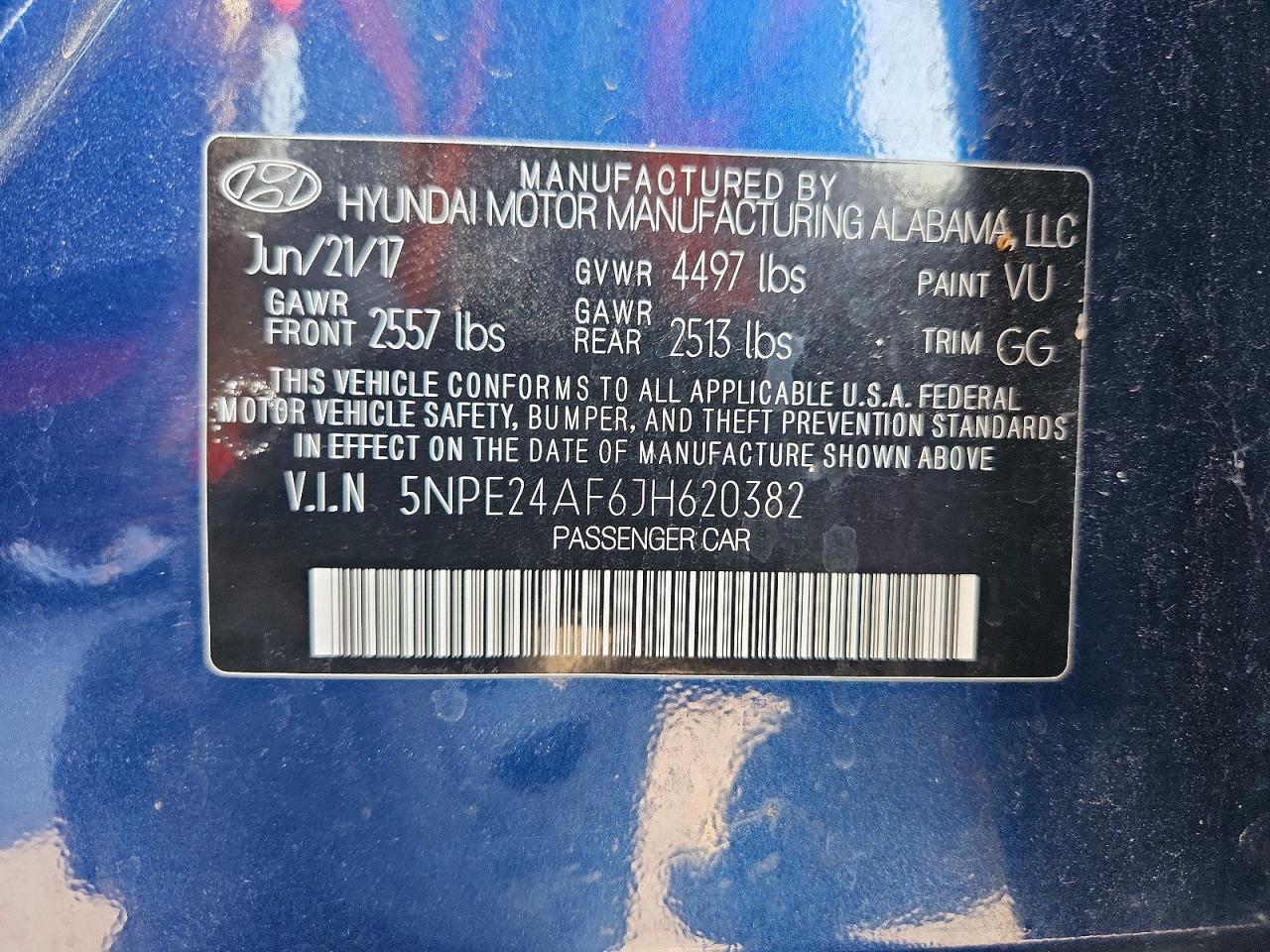 2018 HYUNDAI SONATA