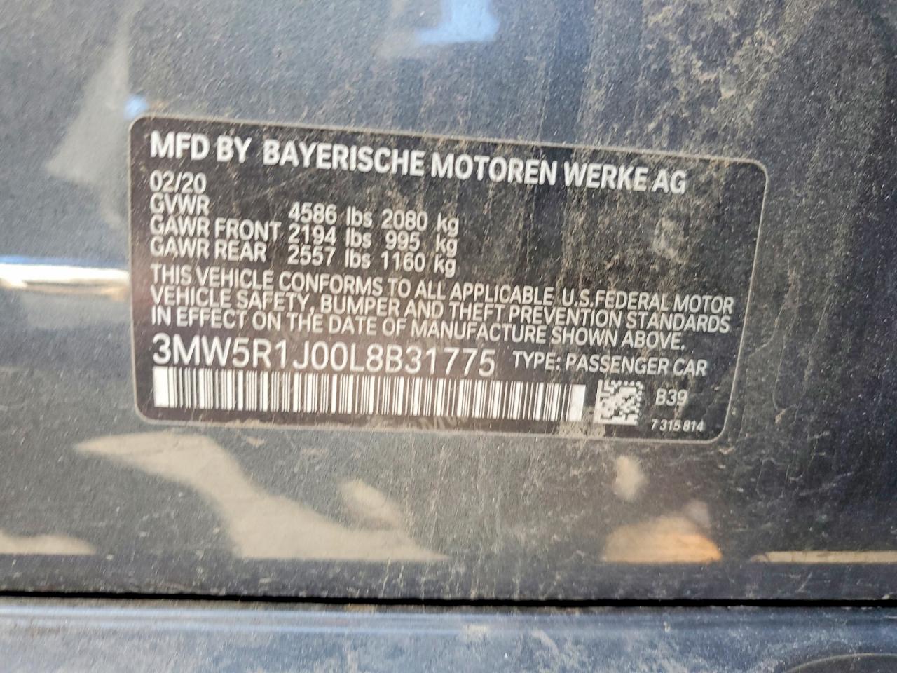 2020 BMW 3 SERIES