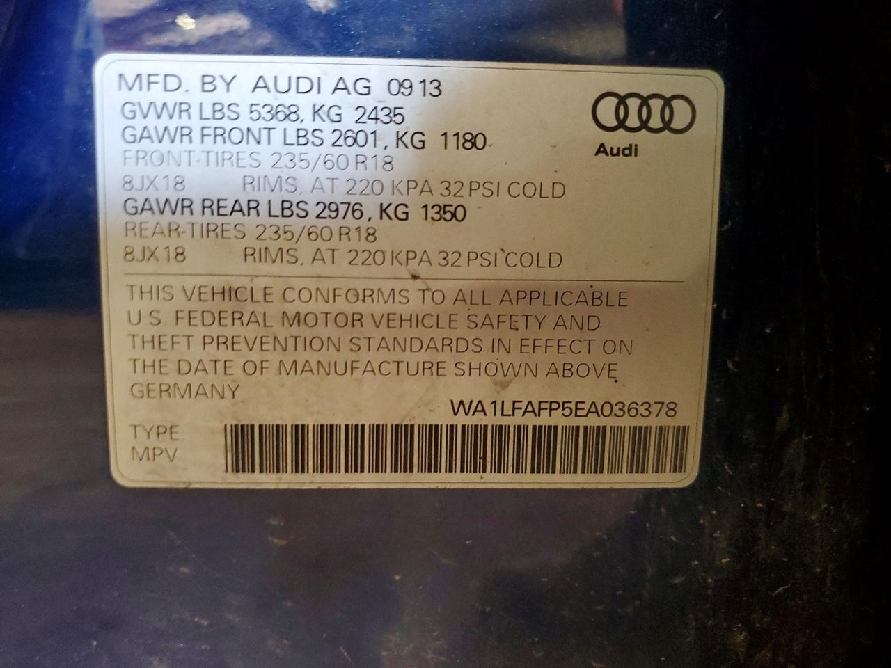 2014 AUDI Q5