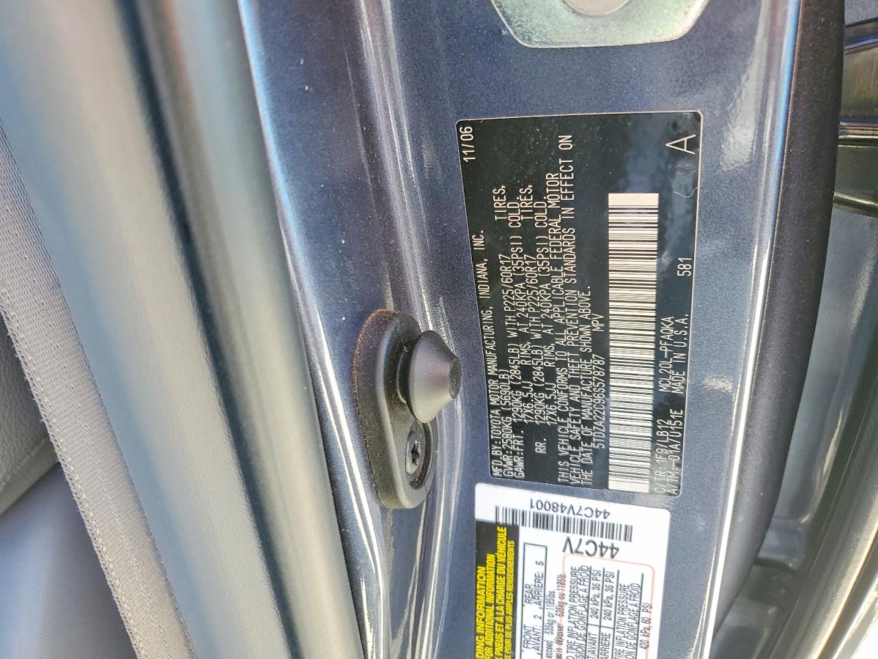 2006 TOYOTA SIENNA