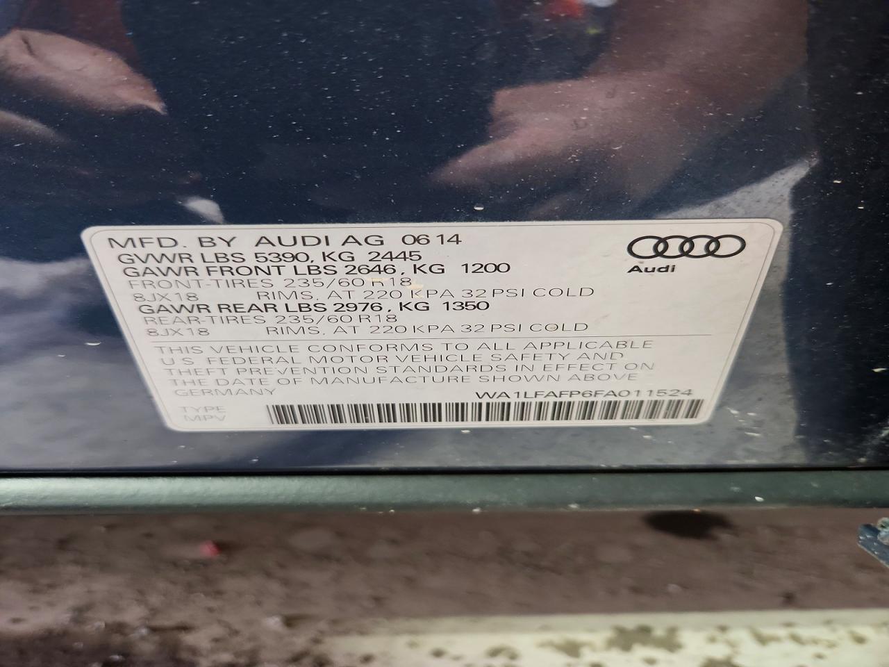 2015 AUDI Q5