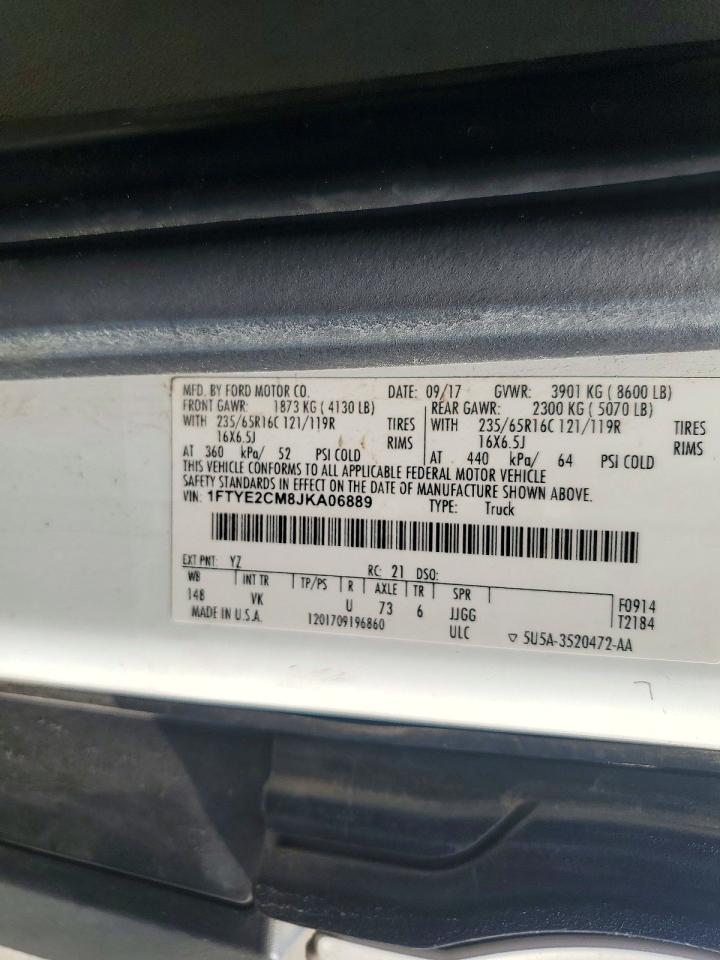 2018 FORD TRANSIT