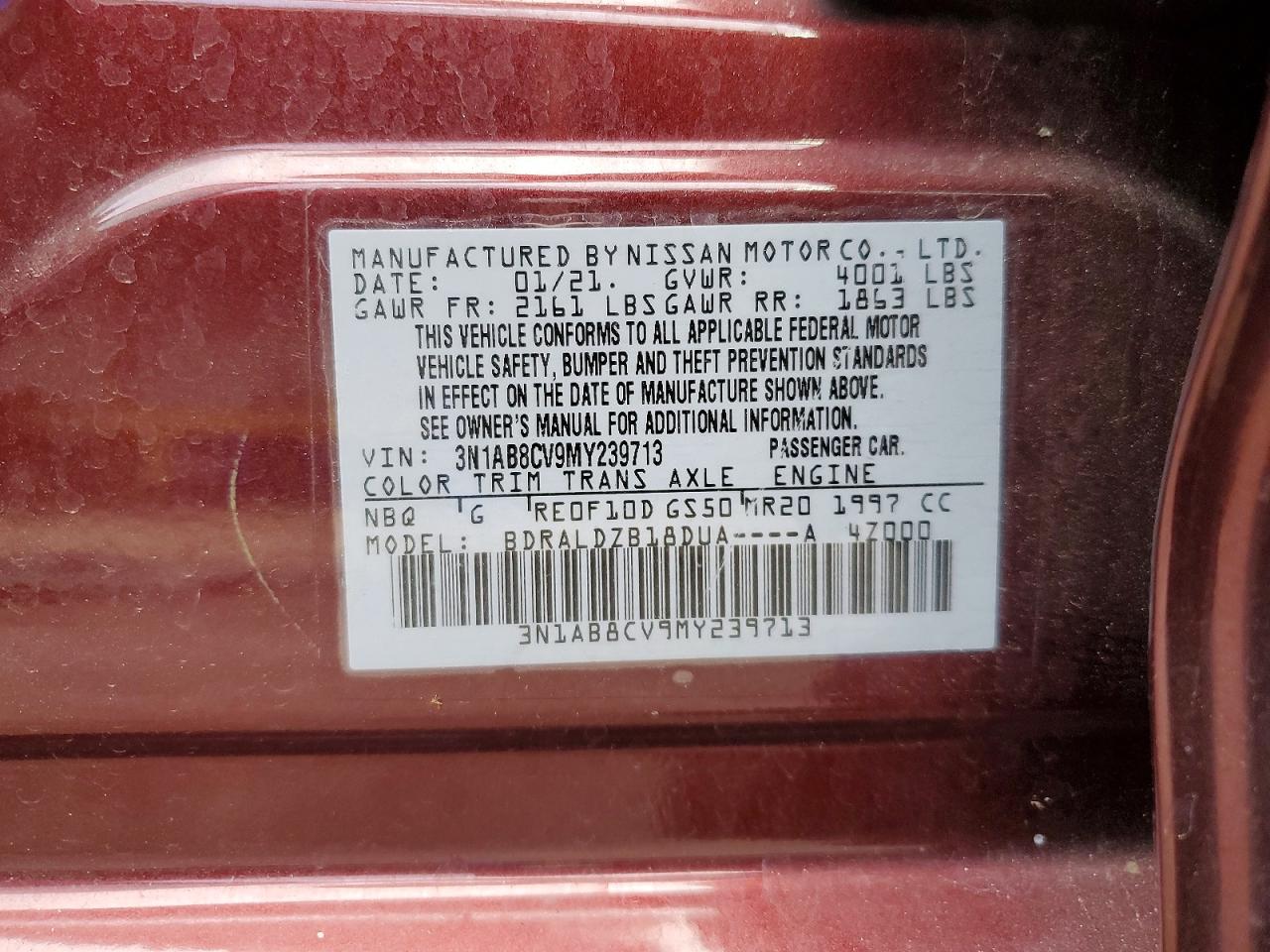 2021 NISSAN SENTRA