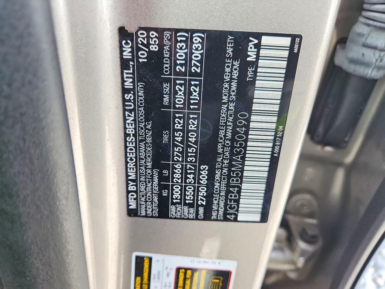 2021 MERCEDES-BENZ GLE-CLASS