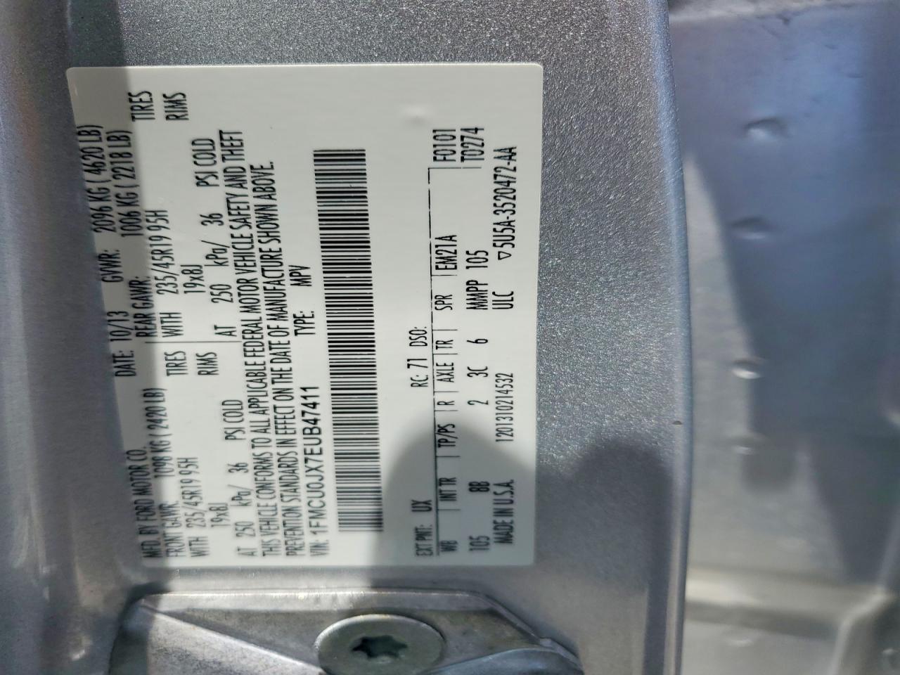 2014 FORD ESCAPE