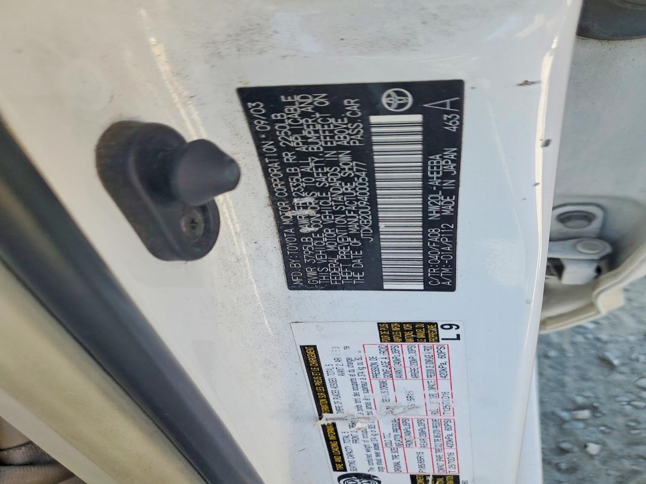 2004 TOYOTA PRIUS