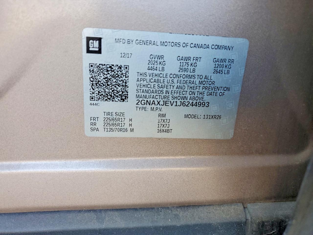 2018 CHEVROLET EQUINOX
