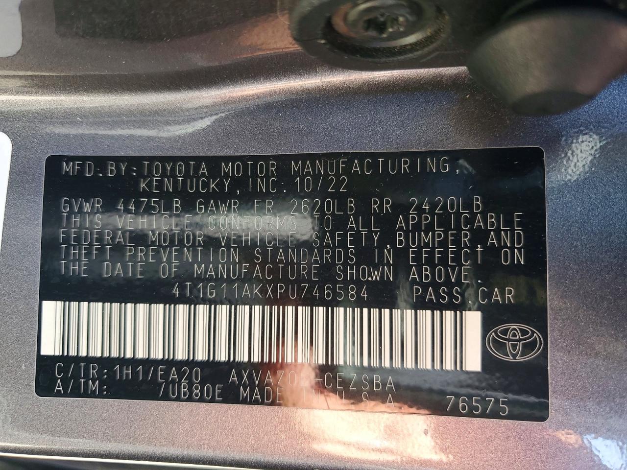 2023 TOYOTA CAMRY