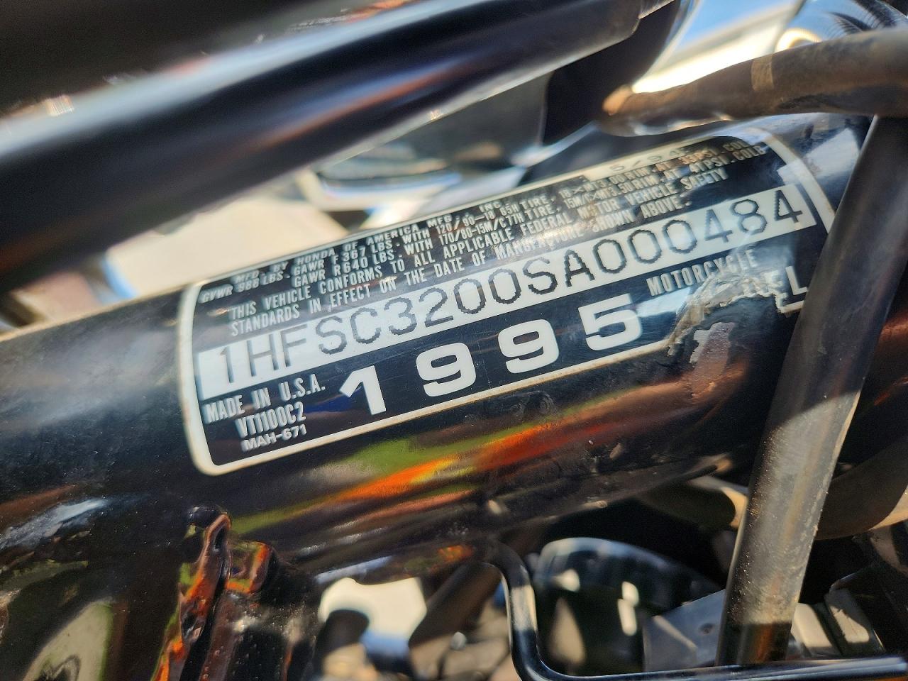 1995 HONDA VT CYCLE