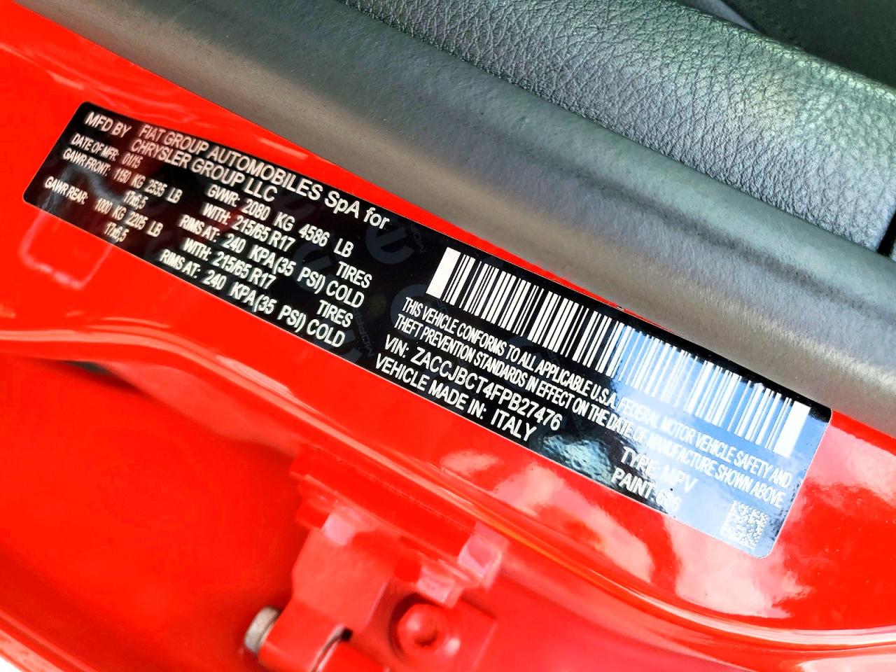2015 JEEP RENEGADE