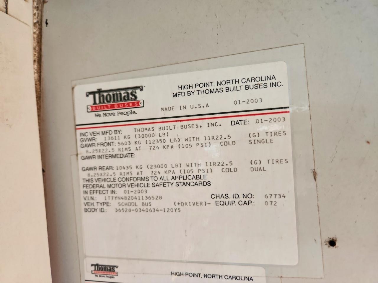 2004 THOMAS ALL OTHER