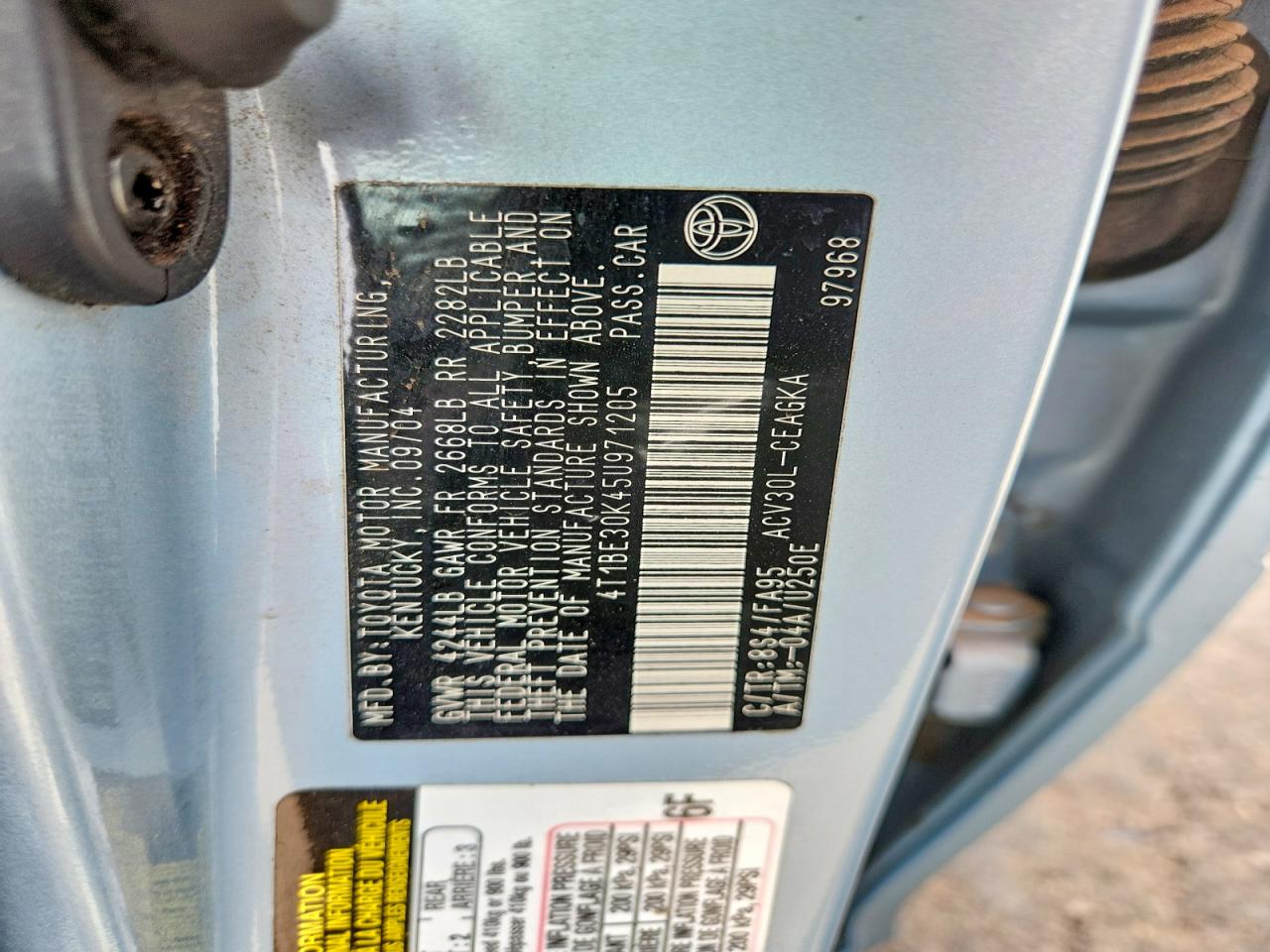 2005 TOYOTA CAMRY
