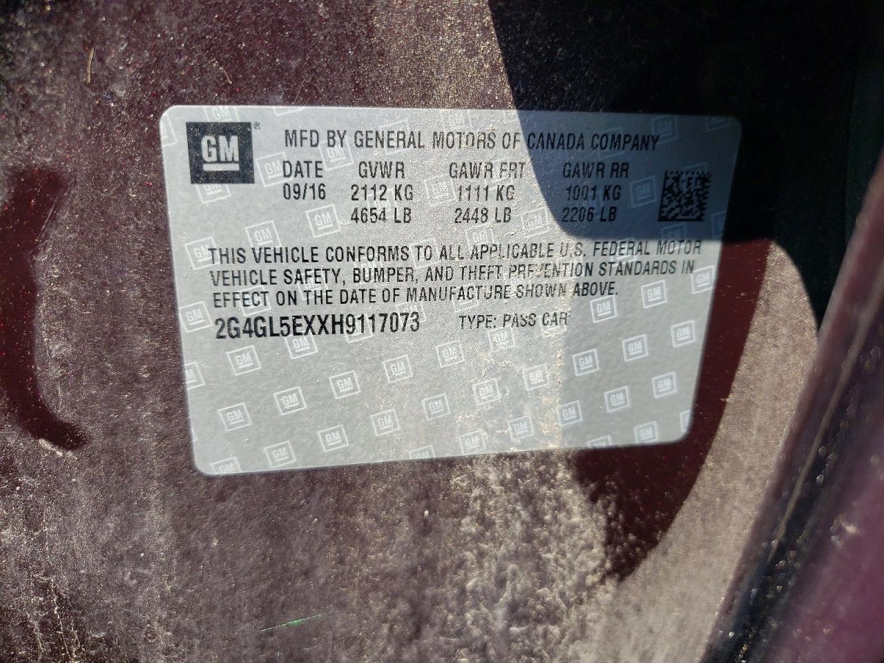 2017 BUICK REGAL