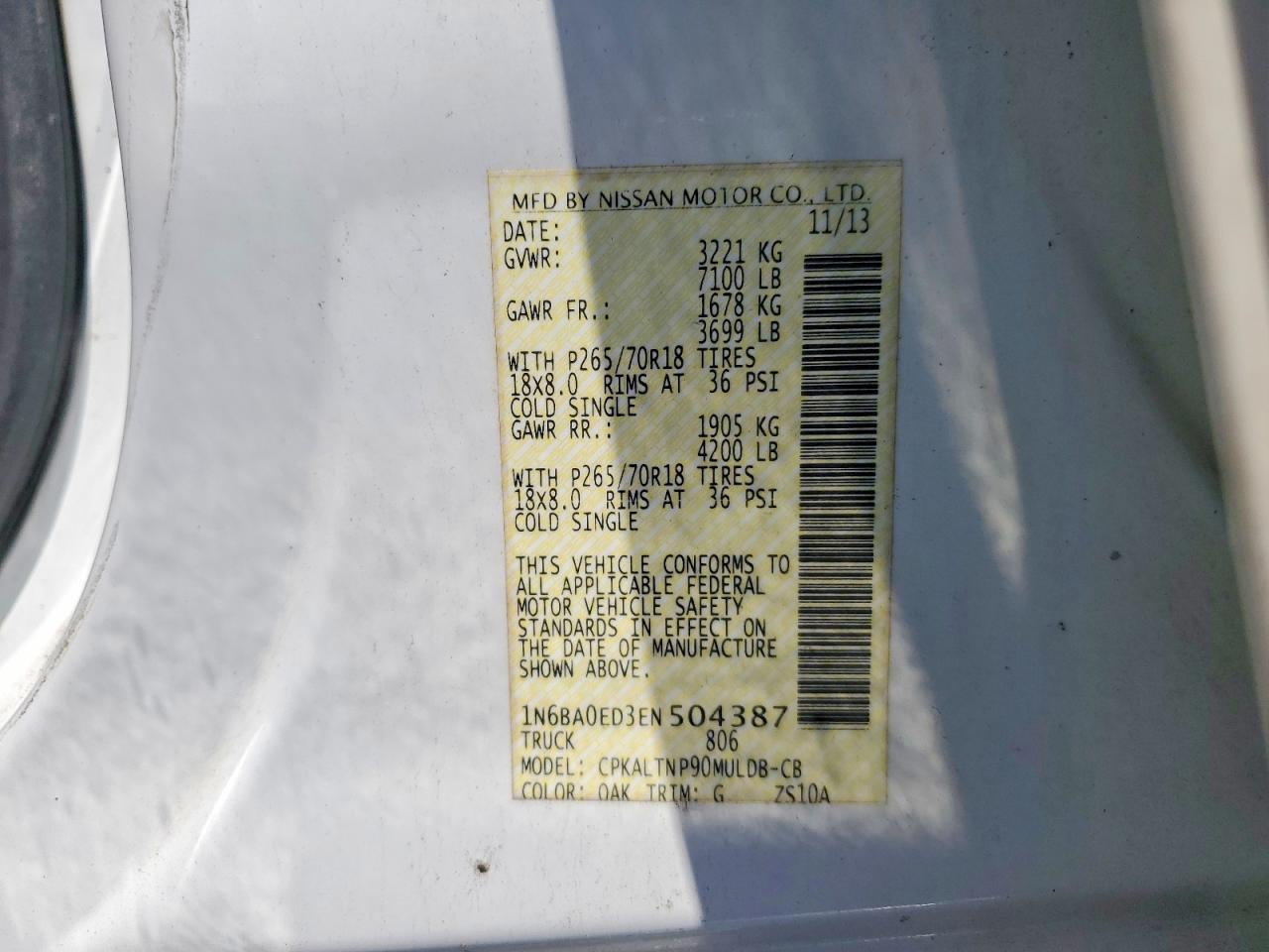 2014 NISSAN TITAN