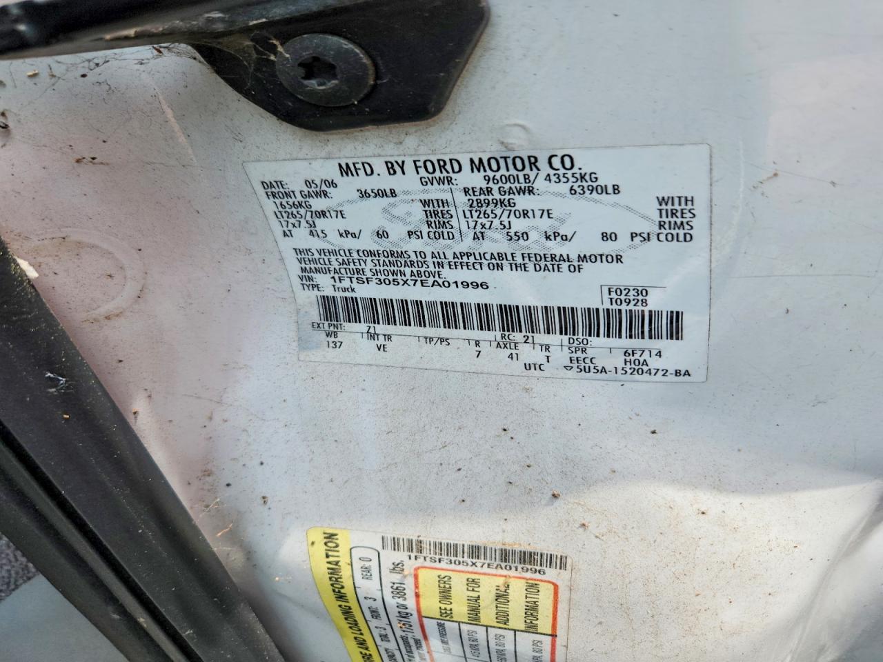 2007 FORD F350